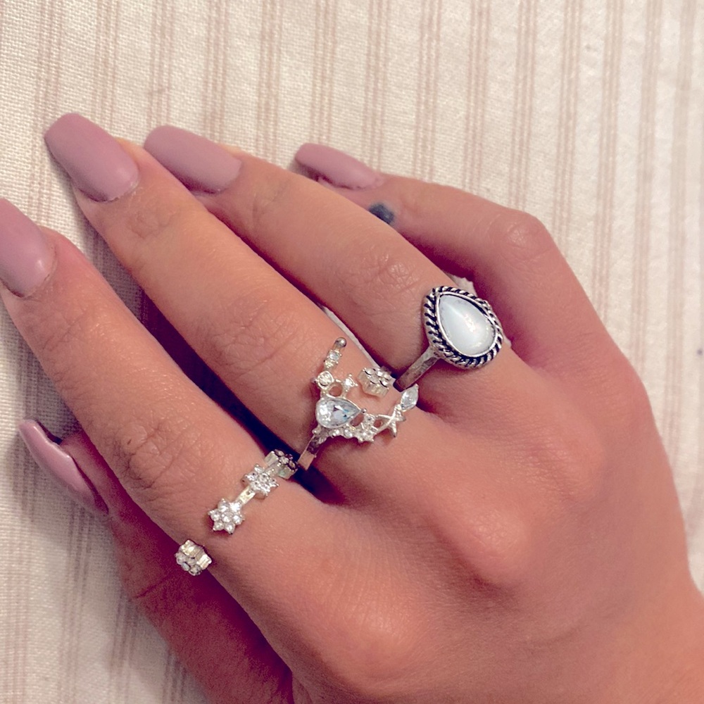 Ring silver set🤍💍